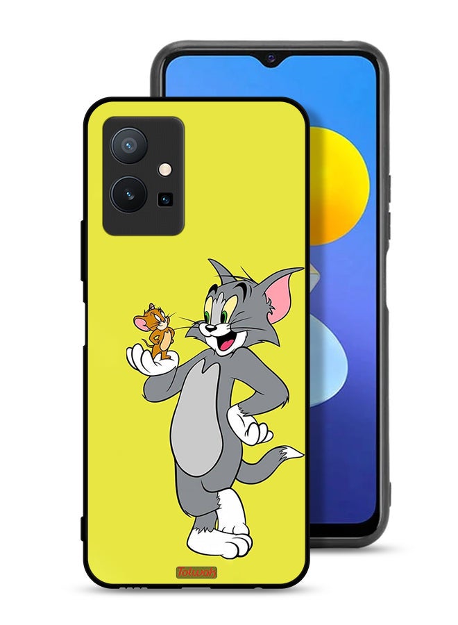 Tolwak غطاء واقي لهاتف Vivo T1 5G - توم وجيري - Image 1