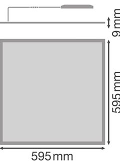 LEDVANCE Ledvance Panel Light Led For CeilingWall Panel Performance 40W 220240V 4000Lm 4000 K Housing Material: Aluminium Ip20 Cool Day Light Pack Of 1  - Image 4