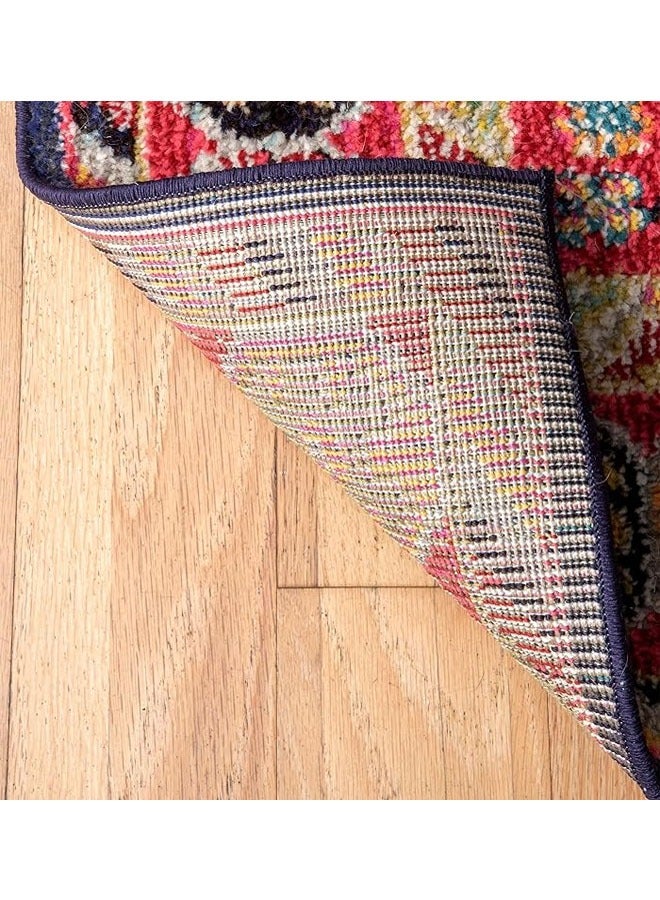 NKX Ethnic Style Living Room Carpet imitation Cashmere with Dot Plastic Bottom 200X300cm Style-5 - Image 3