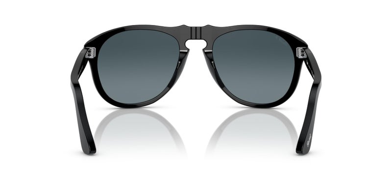 Persol PO0649 Sunglasses, Black/Light Blue Gradient Dark Blue, 56 mm - Image 4