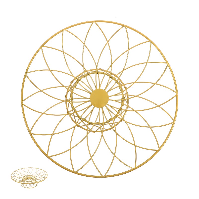 Metal Wire Fruit Basket Metal Snack Basket Delicate Storage Basket Metal Bread Storage Basket - Image 1