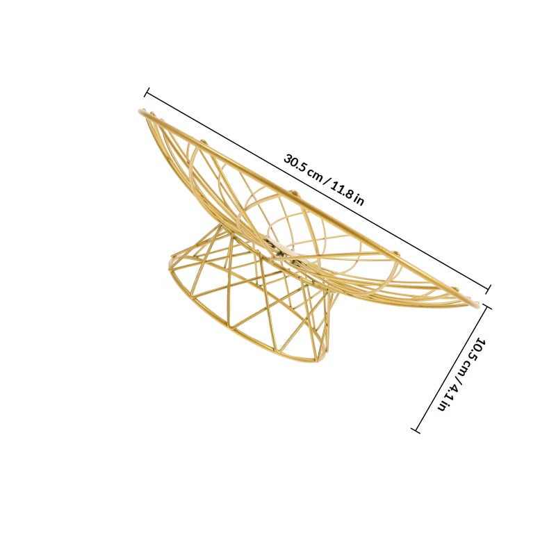 Metal Wire Fruit Basket Metal Snack Basket Delicate Storage Basket Metal Bread Storage Basket - Image 2