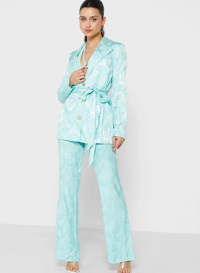 RIVER ISLAND Printed Wide Leg Pants