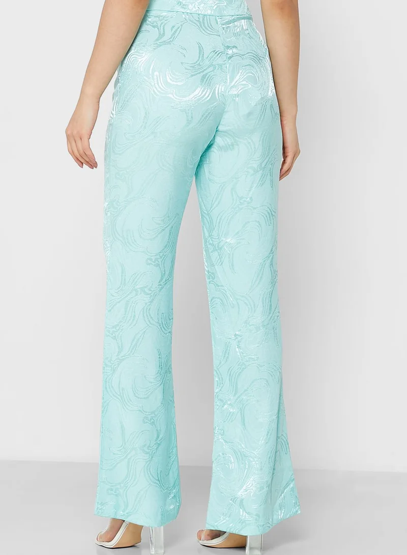 RIVER ISLAND Printed Wide Leg Pants