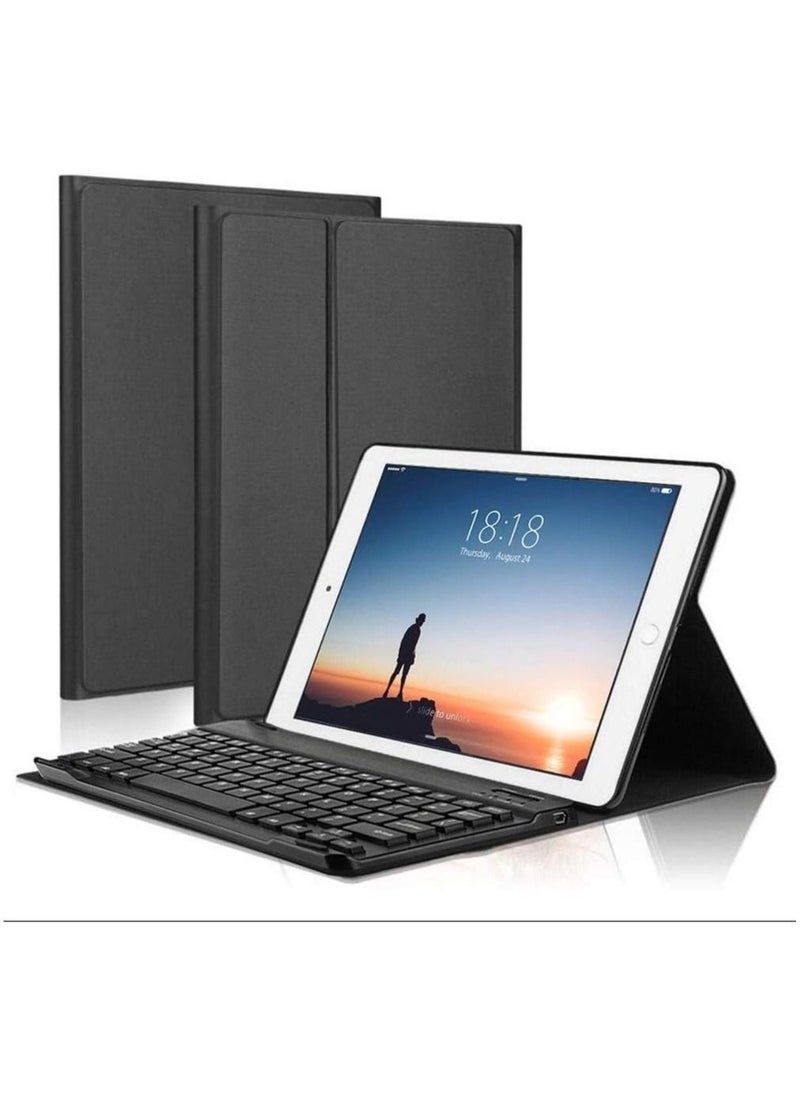 Keyboard Case for iPad Pro 10.5", Wireless Bluetooth Keyboard Case with Ultra Slim Magnetically Detachable PU Leather Cover and Multi-Angle Stand Compatible with New iPad Air 3 2019/ iPad Pro 10.5 - Image 1
