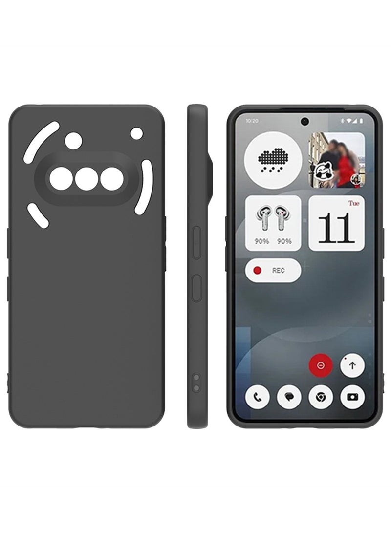 【1+1+1 Sets】for Nothing Phone 3a Case & Screen Protector & Magnetic Ring Holder Frosted Pudding Material TPU Cover with Tempered Glass Screen Protector,Ring Holder Suitable for Car Magnetic Attraction - Image 4