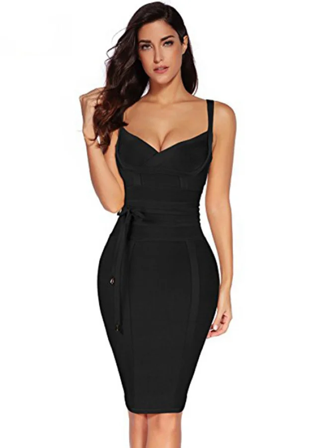 SIMPLEE European Suspenders Dress
