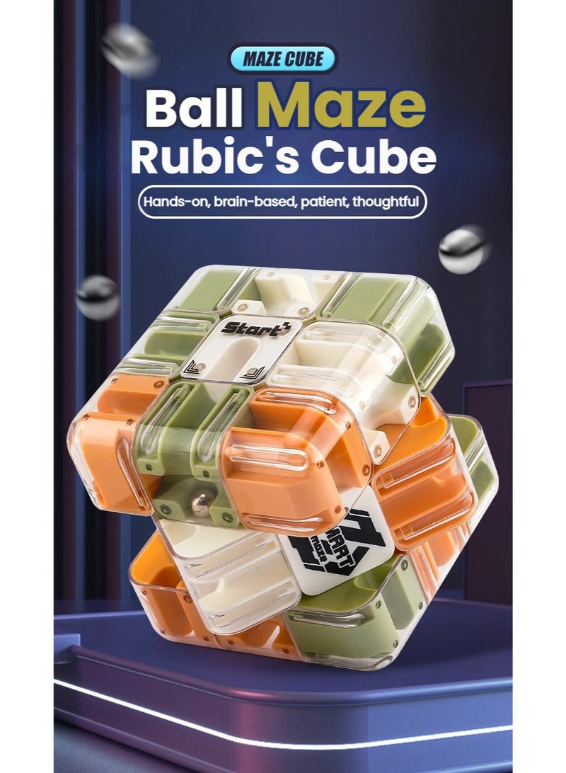 3D متاهة مكعب لغز، متاهة كرة لعبة متاهة مكعب، متاهة روبيك مكعب، لعبة الاستخبارات التعليمية، لعبة روبيكس هدية الأولاد البنات الأطفال الأطفال - Image 2