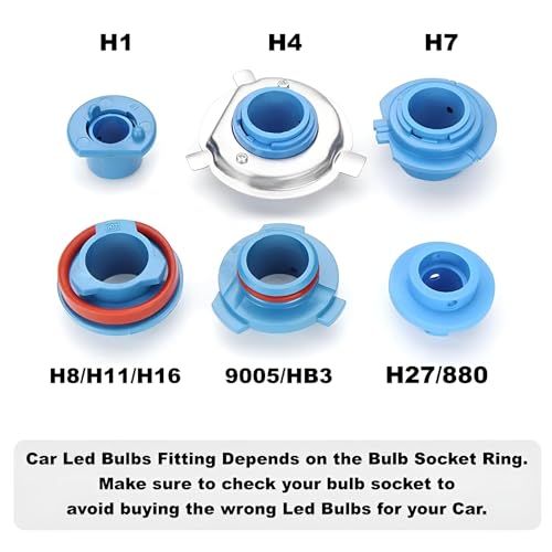 Audio Wheels H8/11-110W Car Led Headlight Bulbs,16,000 Lumens Super Bright LED Headlight Conversion Kit for Cars 6000K Cool White Quick Installation Halogen Replacement, Pack of 2 - Image 5