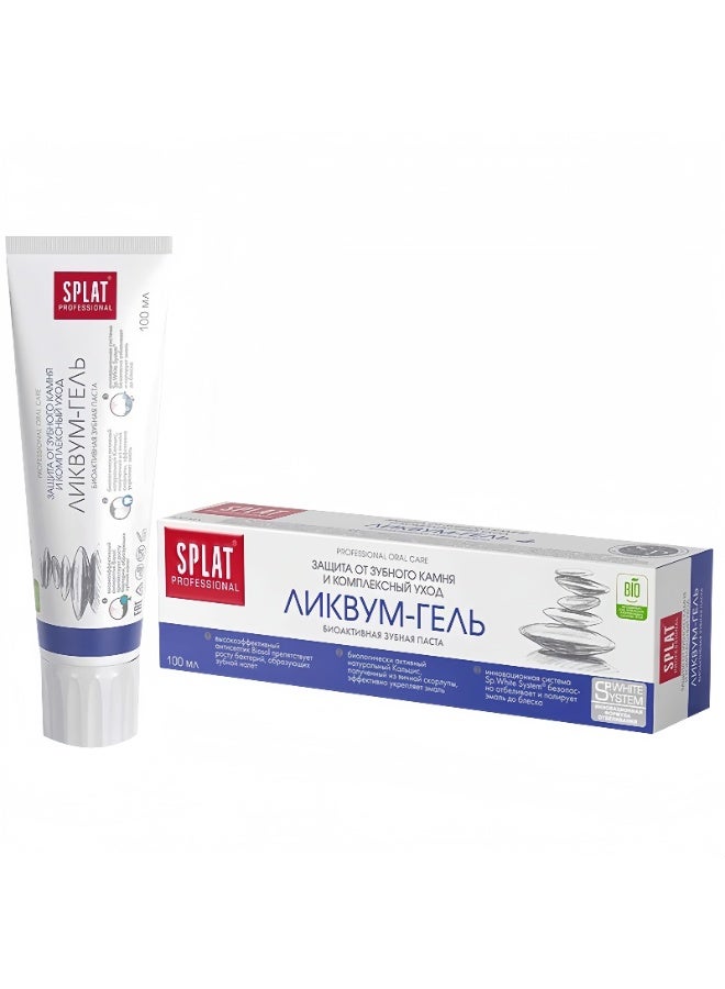 SPLAT Professional LIKVUM-GEL Bio Active Toothpaste ，Protection Against Dental and Comprehensive Care 100ml - Image 1