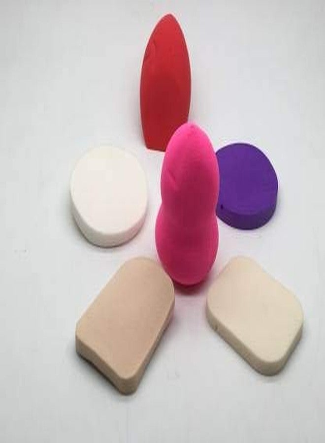 JAGDIV Makeup Preminum Beauty Sponge Blender Puff Set - LATEX-FREE Mutipurpose Shape and Colours Beauty Blender Puff Sponge Puff for Powder, Concealer and Foundation Application - Image 3