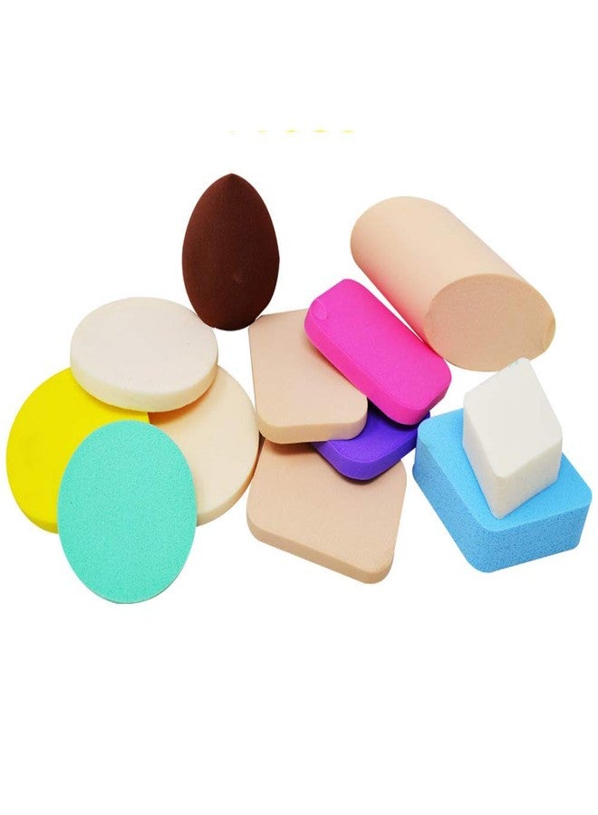 JAGDIV Makeup Preminum Beauty Sponge Blender Puff Set - LATEX-FREE Mutipurpose Shape and Colours Beauty Blender Puff Sponge Puff for Powder, Concealer and Foundation Application - Image 4