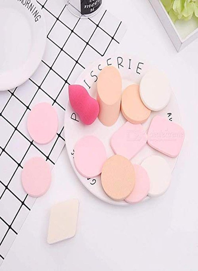 JAGDIV Makeup Preminum Beauty Sponge Blender Puff Set - LATEX-FREE Mutipurpose Shape and Colours Beauty Blender Puff Sponge Puff for Powder, Concealer and Foundation Application - Image 1