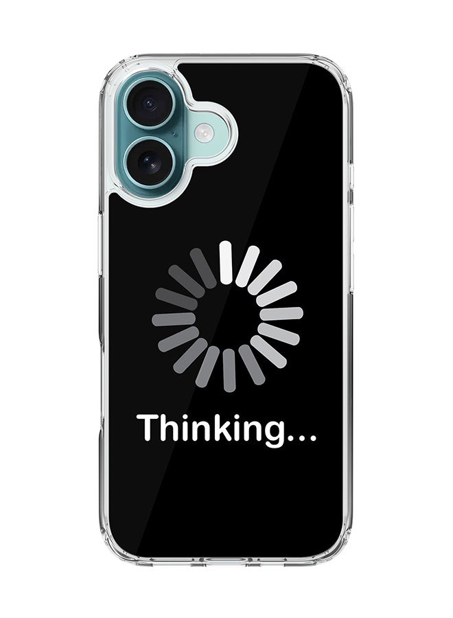 Stylizedd For iPhone 16 Case [Compatible with MagSafe] Slim Magnetic cover Clear Phone Case - Thinking - Image 1