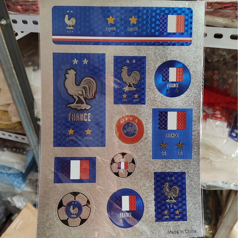 A4 Sticker Football Fan Decal*2PCS