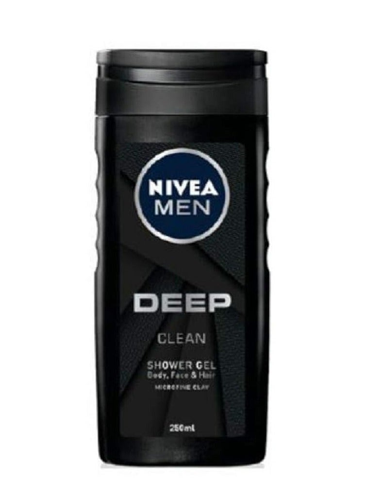 Nivea جل استحمام نيفيا لتنظيف عميق بخلاصة الطين الدقيق 250 مل