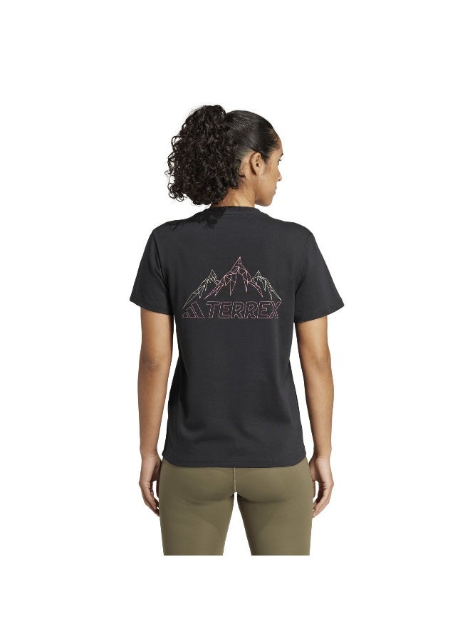 Adidas adidas Tx Mountain Tee Black Hiking T-Shirts 2XS - Image 5