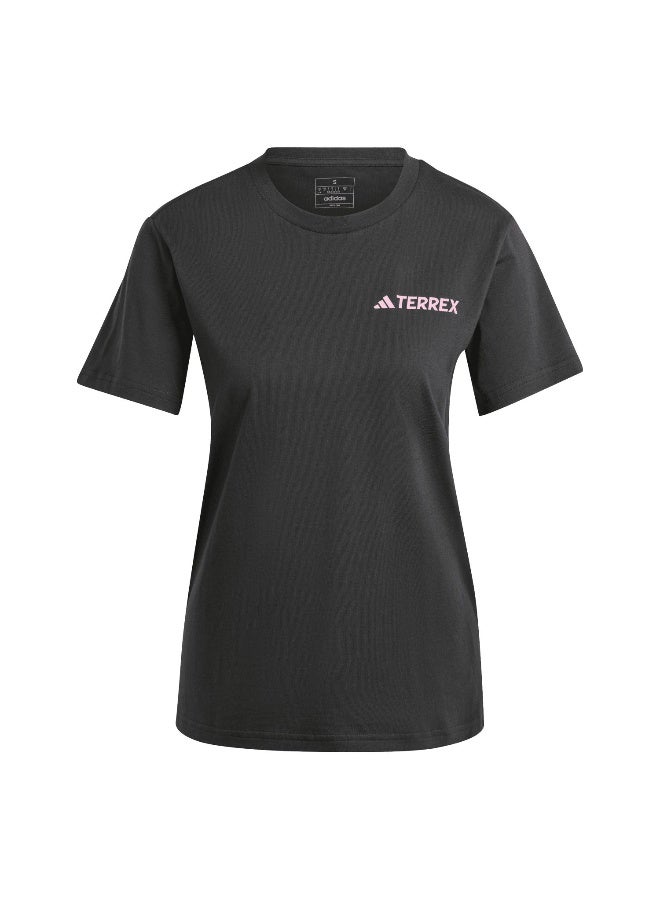 Adidas adidas Tx Mountain Tee Black Hiking T-Shirts 2XS - Image 1