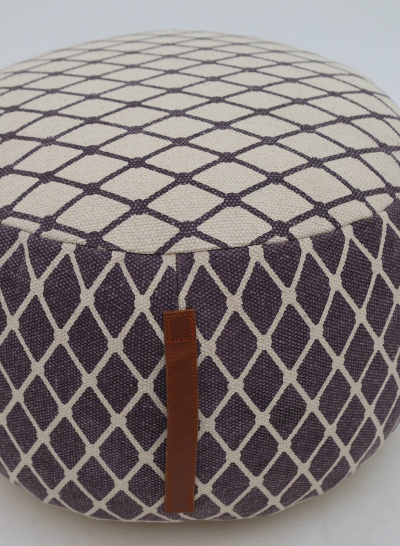 Ramsha Handmade home Decor Pouf – PF-184 (50x50x30cm)  - Image 2
