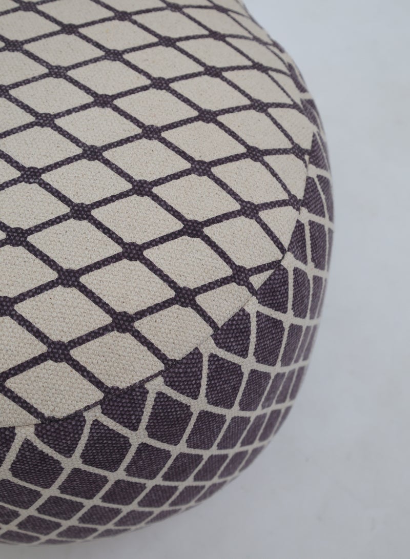 Ramsha Handmade home Decor Pouf – PF-184 (50x50x30cm)  - Image 3