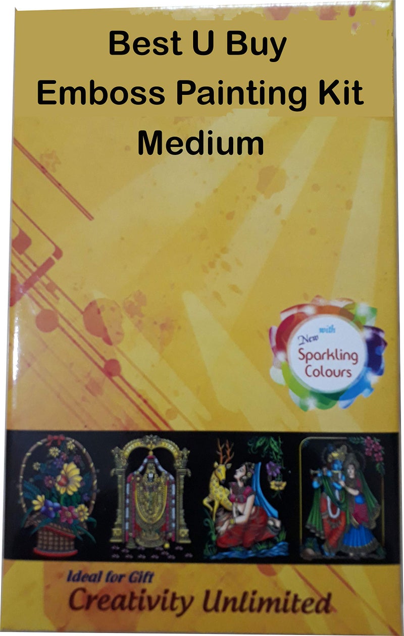 BestUBuy Emboss Design Painting Kit , Multicolor , Medium - Image 2
