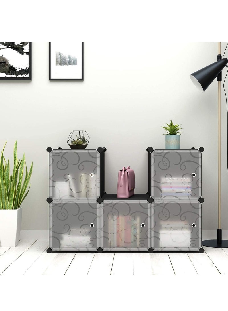 DubaiGallery 6-Cube Shoe Rack, DIY Plastic Storage Organizer  - Image 4