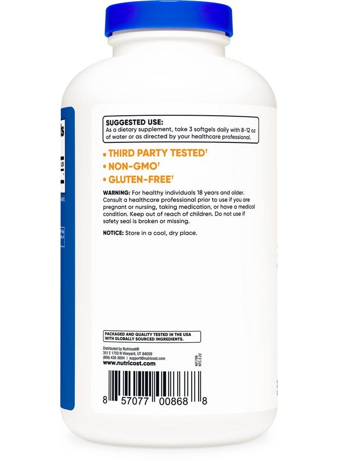 Nutricost MCT Oil Softgels 1000mg, 300 SFG (3,000mg Serv) - Great for Keto, Ketosis, and Ketogenic Diets - Image 3