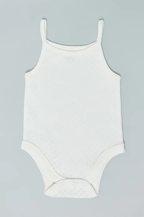 R&B 3 Pack Knitted Strappy Bodysuits