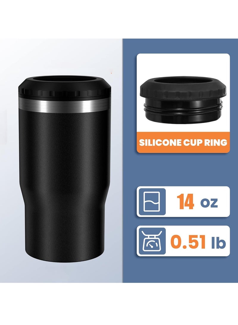Excefore 14oz Can Cooler, 4 in 1 Insulated Stainless Steel Can Insulator, Fits for 420ml Standard Can, Slim Can, Perfect for Camping, Beach, Picnic - Image 4