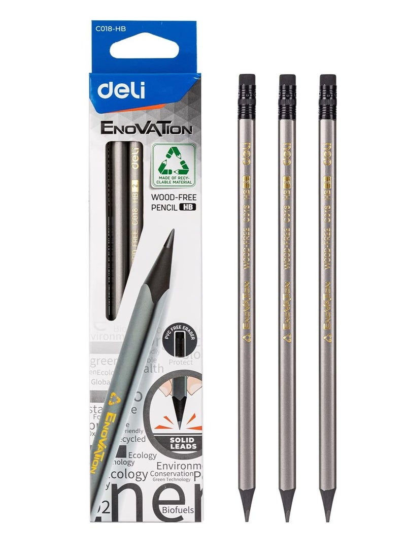 Deli 12-Piece Enovation HB Pencils - Image 1