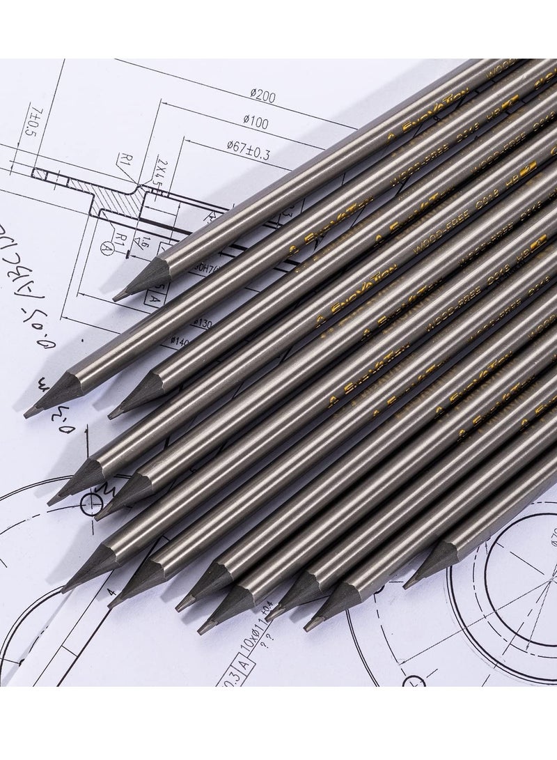 Deli 12-Piece Enovation HB Pencils - Image 3