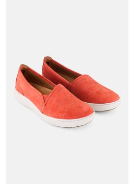 clarks Women Standard Nalle Violet Slip On Casual Shoes, Dark Orange  - Image 1