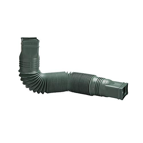 Flex-Drain 85011 Downspout Extension, Green - Image 1