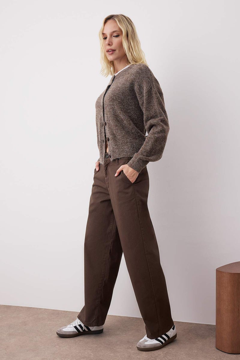trendyol Brown Regular Waist Baggy Jeans - Image 2