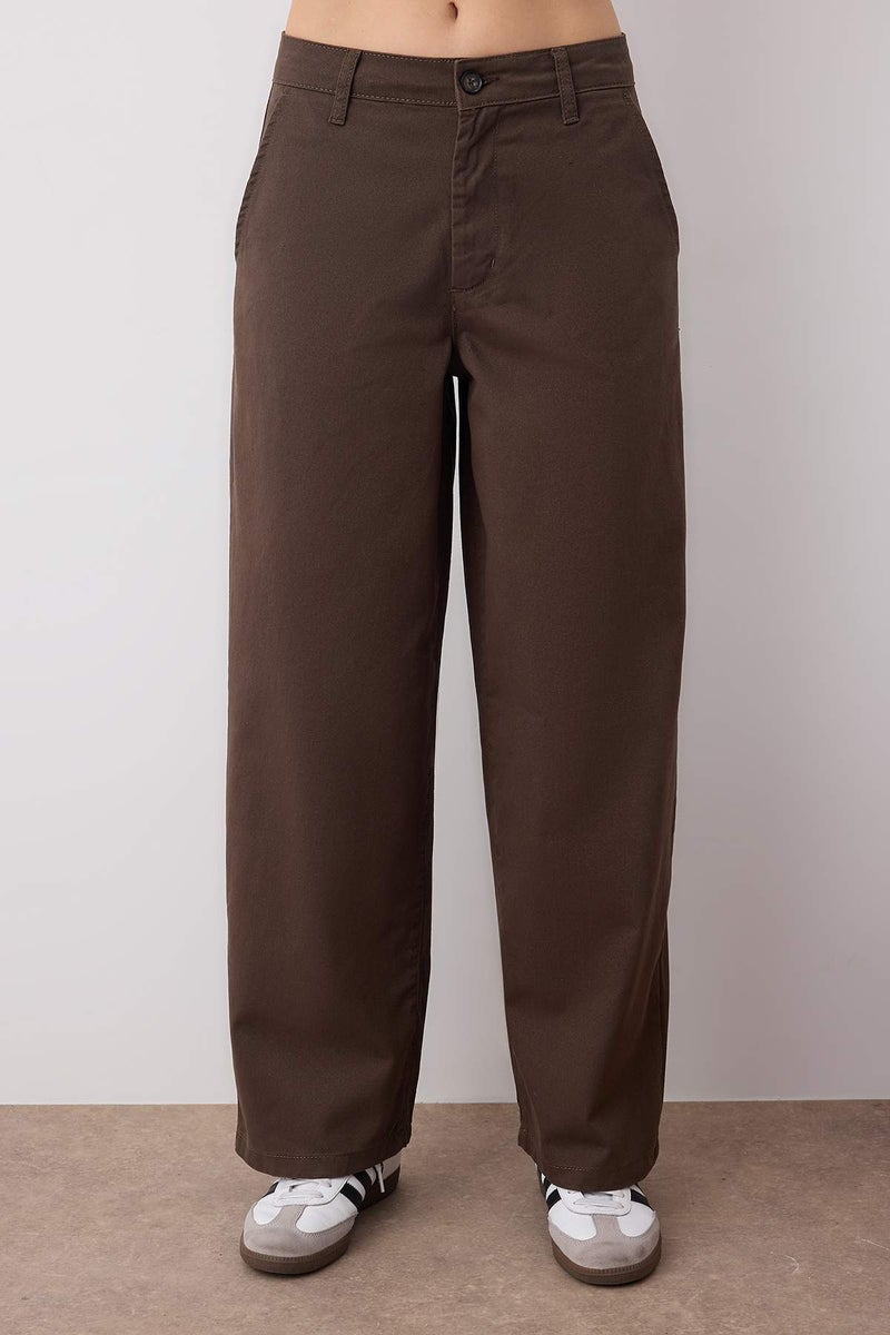 trendyol Brown Regular Waist Baggy Jeans - Image 3