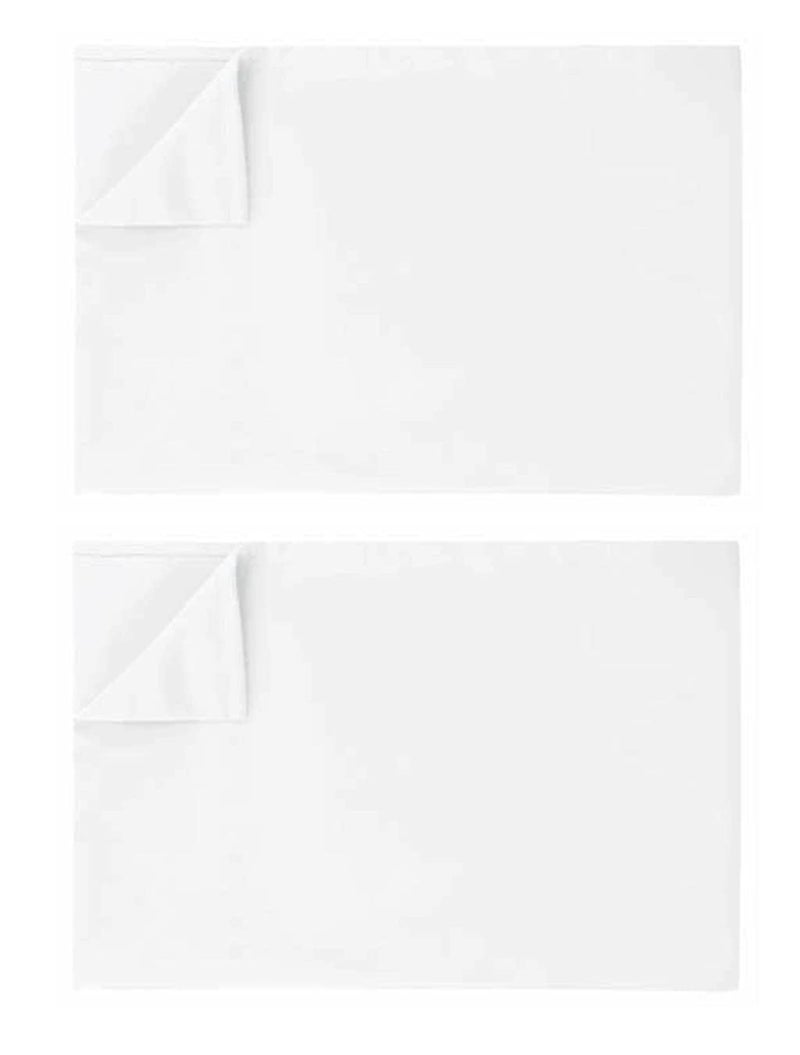 Ghooss Twin Size Flat Sheet Only1500 Series Luxury Brushed Microfiber Bed Top SheetWrinkle Fade Resistant2 PackWhite