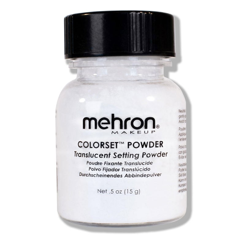 Mehron Makeup Colorset Powder | Translucent Setting Powder | Special Effects, Halloween, & Film 0.5 oz (14 g) - Image 1