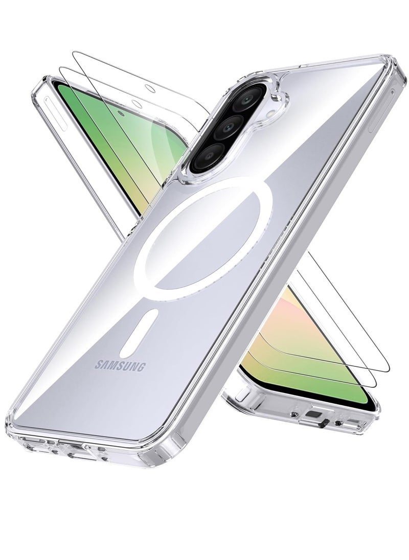 ELTRAZONE 2 in 1 Samsung A56 5G Case Compatible with Magsafe Anti Yellow with Screen Protector,ShockProof Cover for Samsung Galaxy A56 5G (2025)  - Image 1