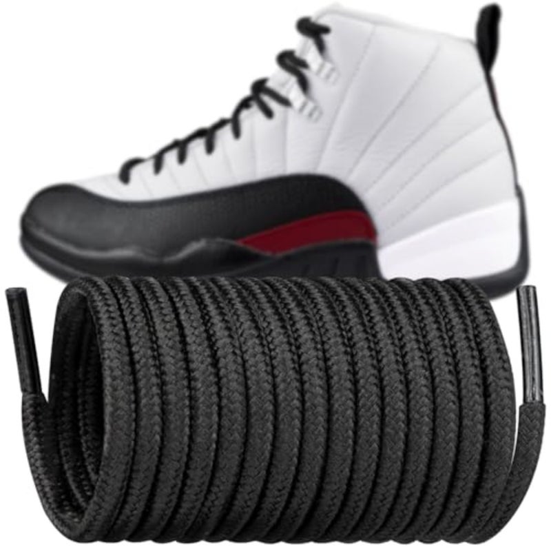 أربطة أحذية NOONShoe لـ Air Jordan 12، أربطة أحذية مستديرة بديلة للأحذية الرياضية للرجال والنساء 444 - Image 1
