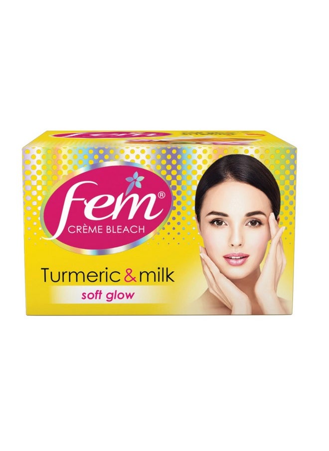 fem - Fairness (Turmeric&Milk) Crème Bleach24G;Advanced Skin Brightening System;Goodness Of Real Turmeric Extract&Milk Moisturisers;With Rejuvenating Fragrance;No Added Parabenssilicones&Ammonia - Image 1