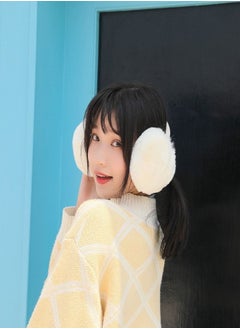 Loquat Winter Riding Cold and Frostproof Cute Earmuffs Beige  - Image 2