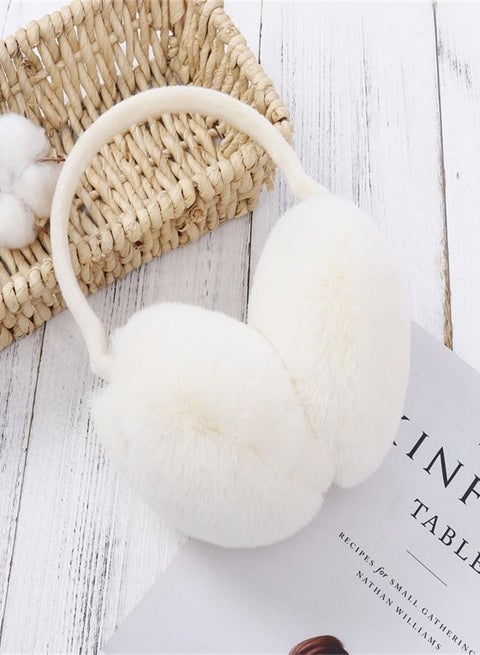 Winter Riding Cold and Frostproof Cute Earmuffs Beige