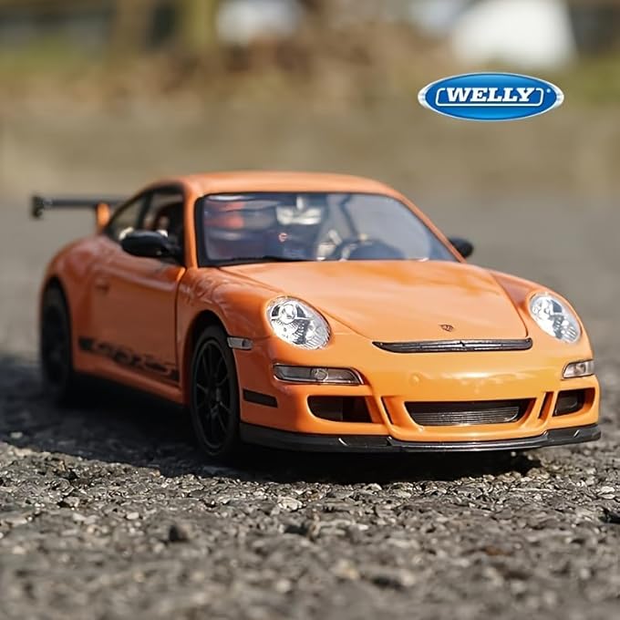 Welly 1:24 SCALE DIE-CAST PORSCHE 911 GT3 RS (992) MODEL CAR | PREMIUM COLLECTIBLE DISPLAY VEHICLE | REALISTIC DETAILING FOR CAR ENTHUSIASTS, YISTS AND COLLECTORS - Image 3