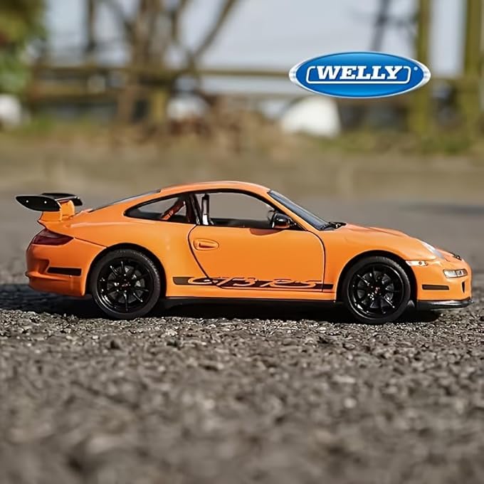 Welly 1:24 SCALE DIE-CAST PORSCHE 911 GT3 RS (992) MODEL CAR | PREMIUM COLLECTIBLE DISPLAY VEHICLE | REALISTIC DETAILING FOR CAR ENTHUSIASTS, YISTS AND COLLECTORS - Image 5