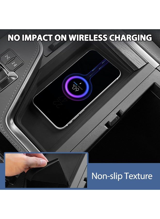 FETUSI 3PCS Center Console Organizer for 2024 2025 Lexus GX 550 – Wireless Charging Pad, Cup Holder Insert & Storage Tray – Lexus GX550 Accessories Interior Organizer (Not for Cool Box) - Image 5