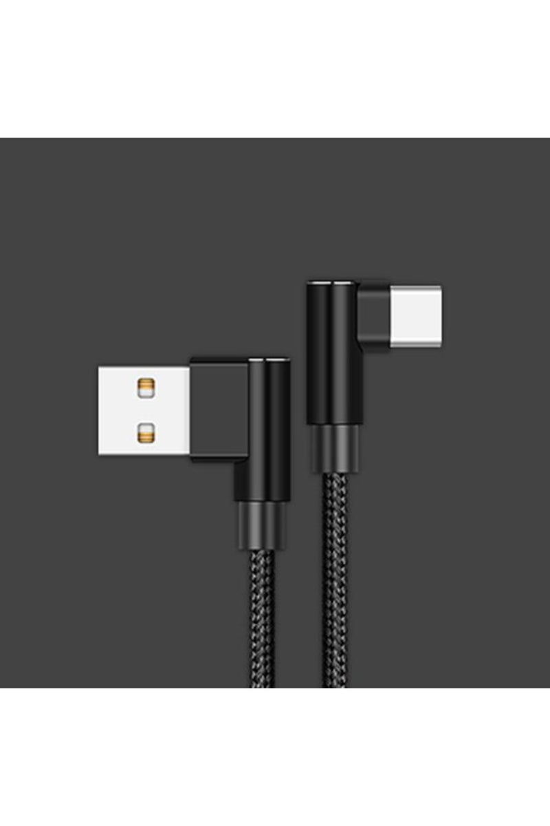 1.5m For Android Type C 5A USB A-C Cable 90 Degree Elbow Fast Charge Phone Charger Type C Data Cord