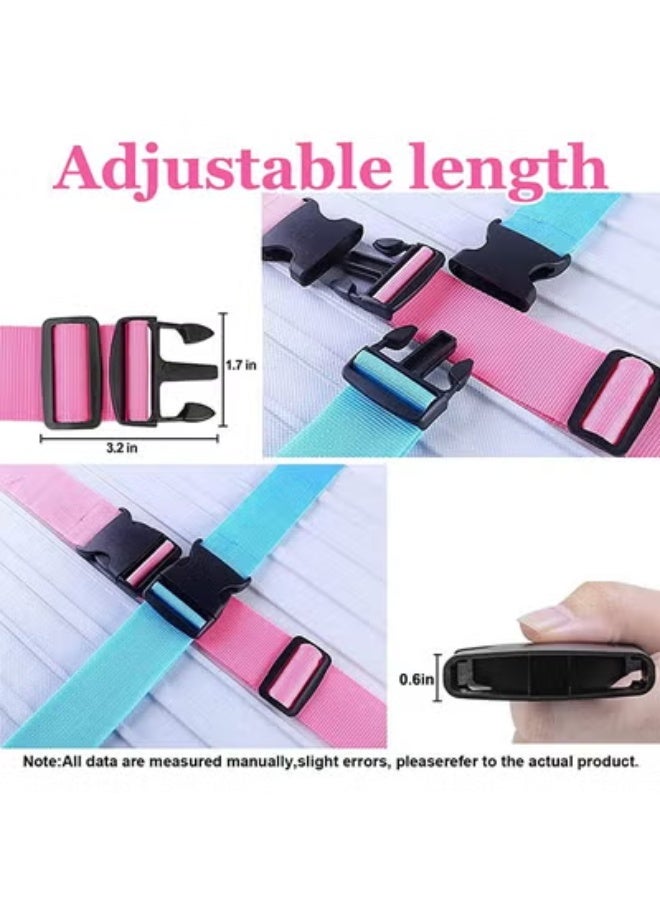 Peachjoy Luggage Straps Suitcase Belts Wide Adjustable Packing Straps Travel Accessories, Suitcase Belts, Packing Straps Travel Belts Accessories for Business Traveling Packing（6 PCS） - Image 3