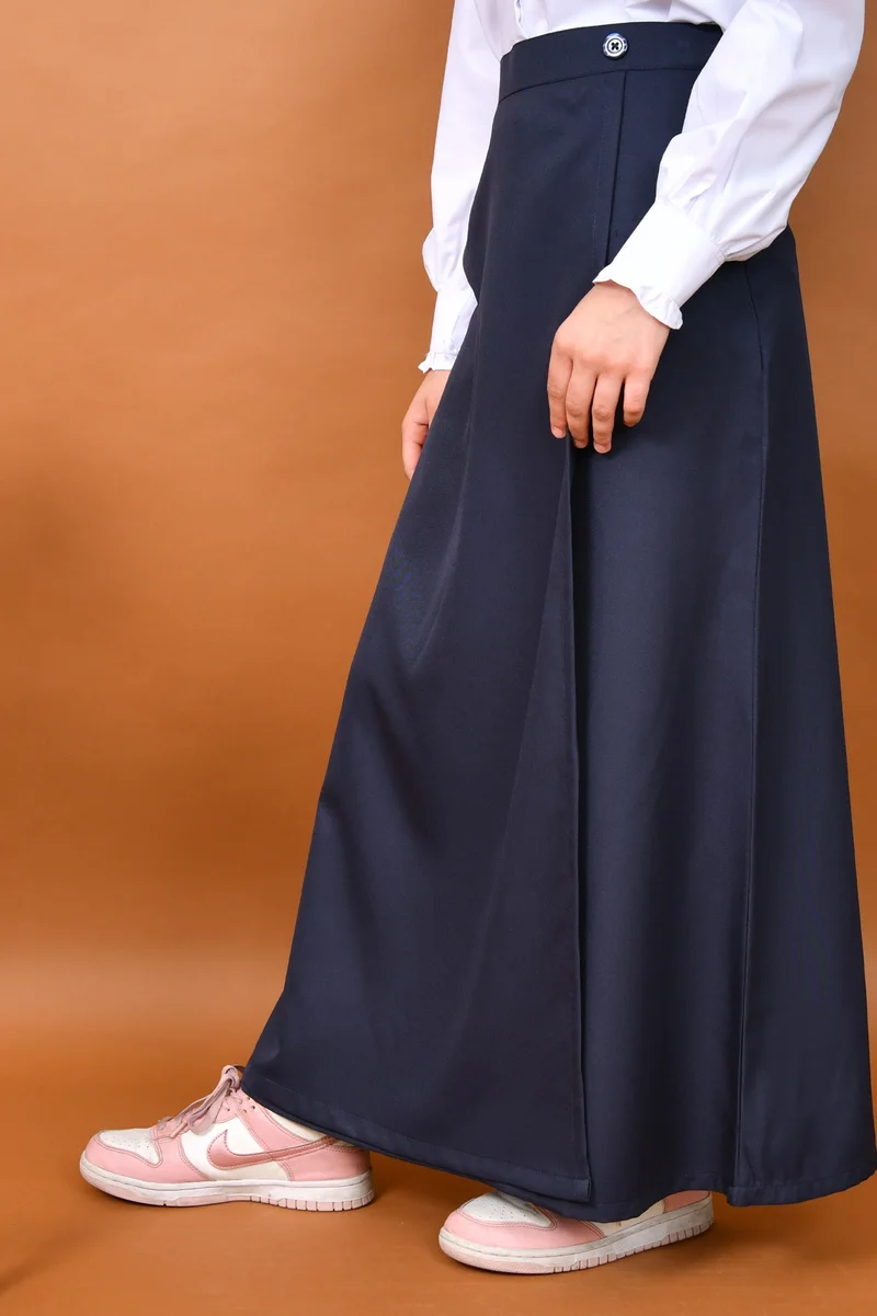 HAWRAA ABAYA Two-piece school uniform: classic straight skirt and short collared jacket for middle and high school