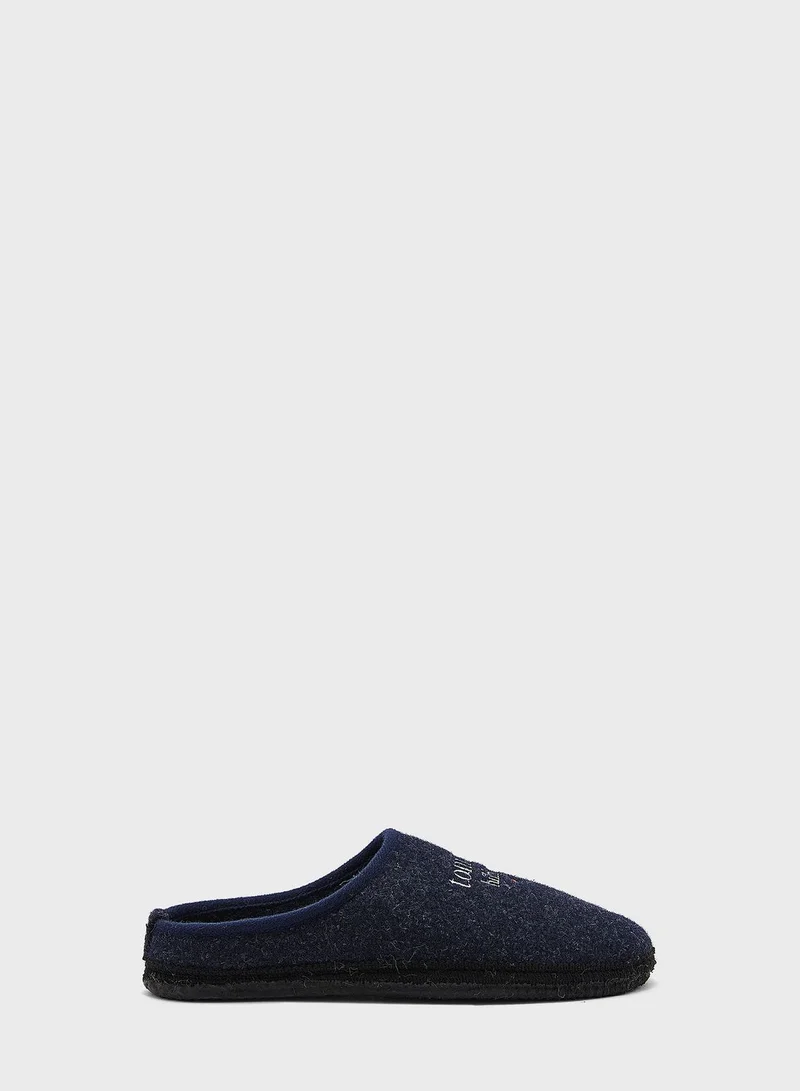 TOMMY HILFIGER Youth Logo Bedroom Slippers