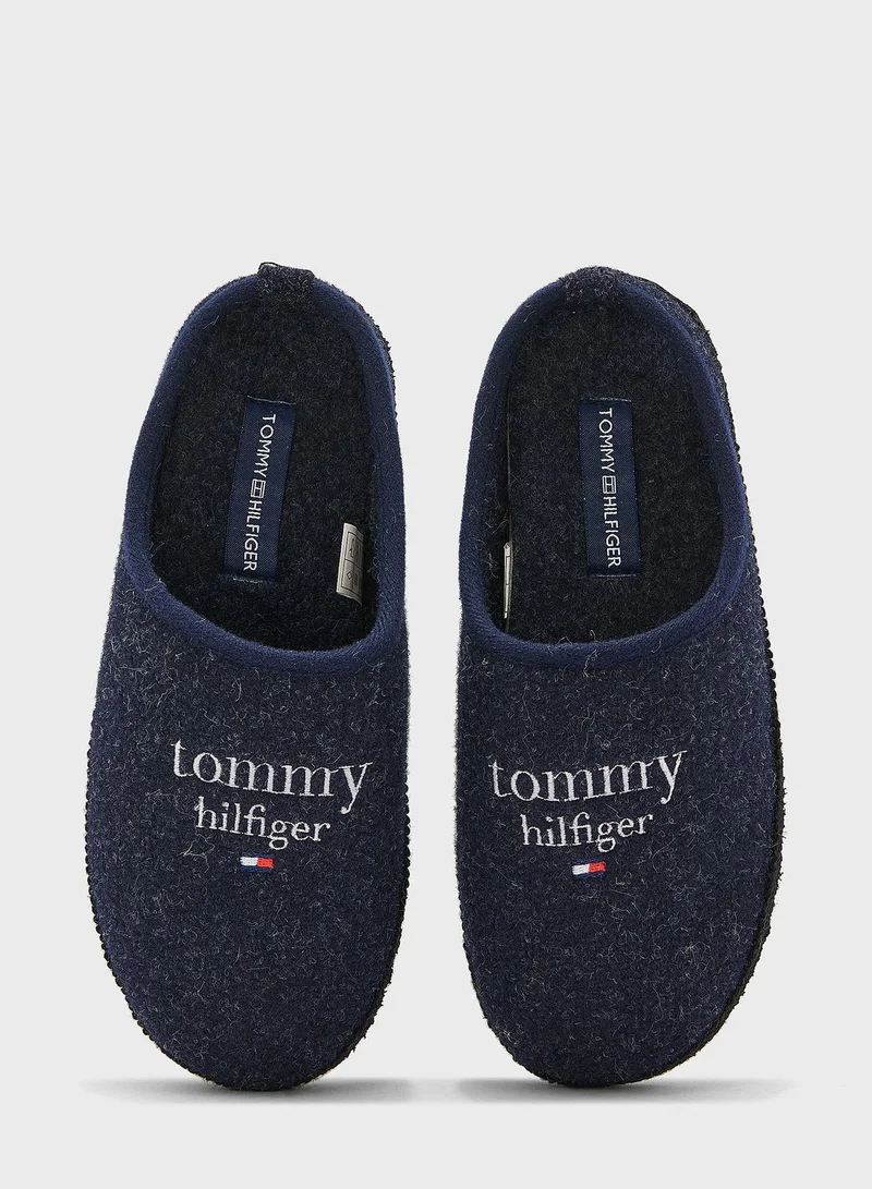 TOMMY HILFIGER Youth Logo Bedroom Slippers